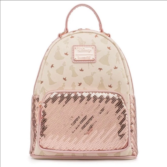 Loungefly Handbags - LOUNGEFLY DISNEY ULTIMATE PRINCESS SEQUIN MINI BACKPACK